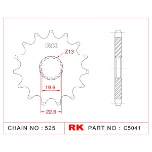 520-17 SPROCKET-FRONT(P)