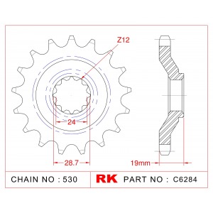 527-17 SPROCKET FRONT (P)