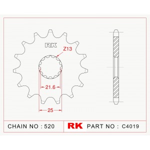 565-14 SPROCKET-FRONT(P)