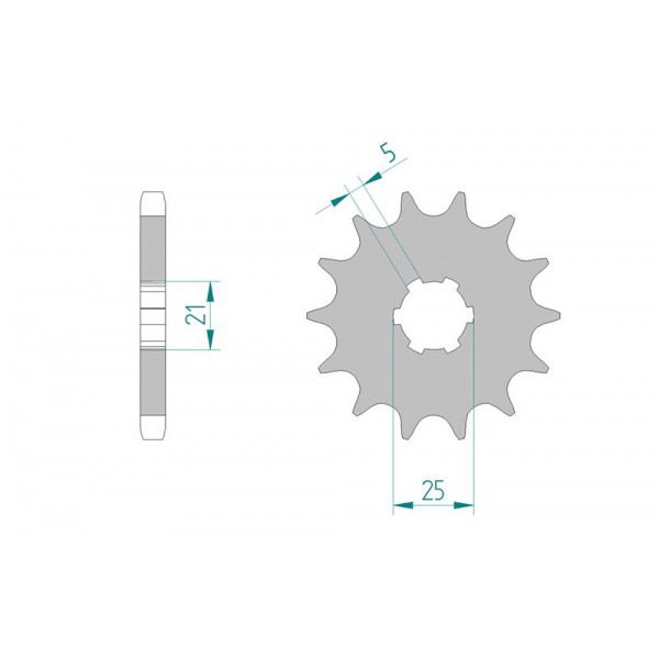 567-16 SPROCKET-FRONT (JT424)