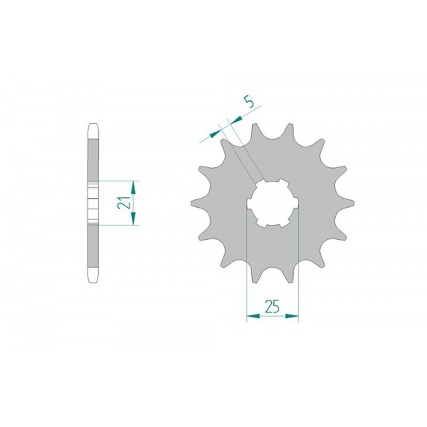 569-17 SPROCKET-FRONT (P)