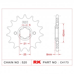 575-15 SPROCKET-FRONT (P)