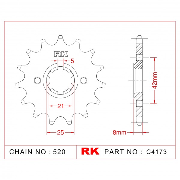 575-15 SPROCKET-FRONT (P)