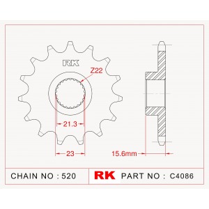 577-15 SPROCKET-FRONT (P)