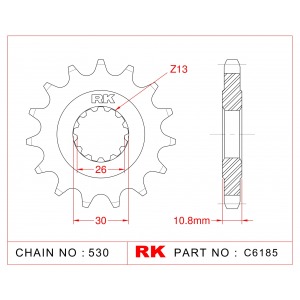 579-15 SPROCKET-FRONT (P)