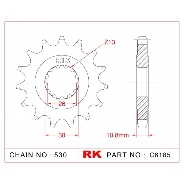 579-17 SPROCKET-FRONT (P)