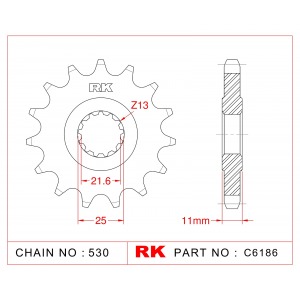 580-16 SPROCKET-FRONT(P)