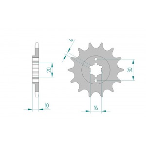 711-13 SPROCKET-FRONT (P)