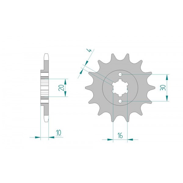 711-13 SPROCKET-FRONT (P)