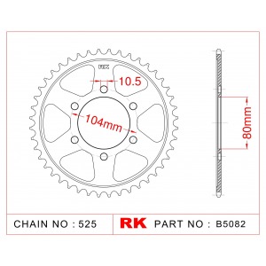 2031-40 SPROCKET REAR (1489)(J)