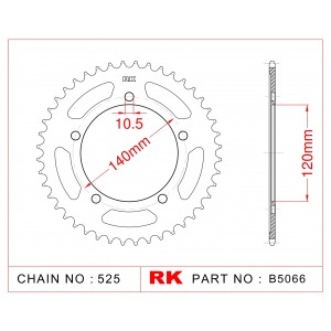 2061-45 SPROCKET REAR(J)(1792)