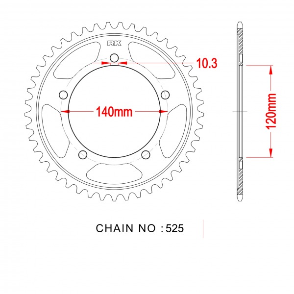 2061-48 SPROCKET REAR(J)(1792)