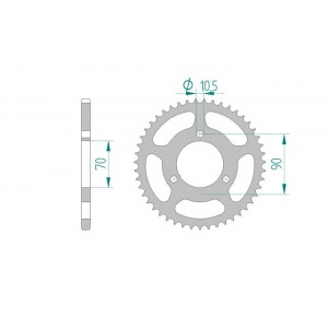 239-45 SPROCKET REAR (P)