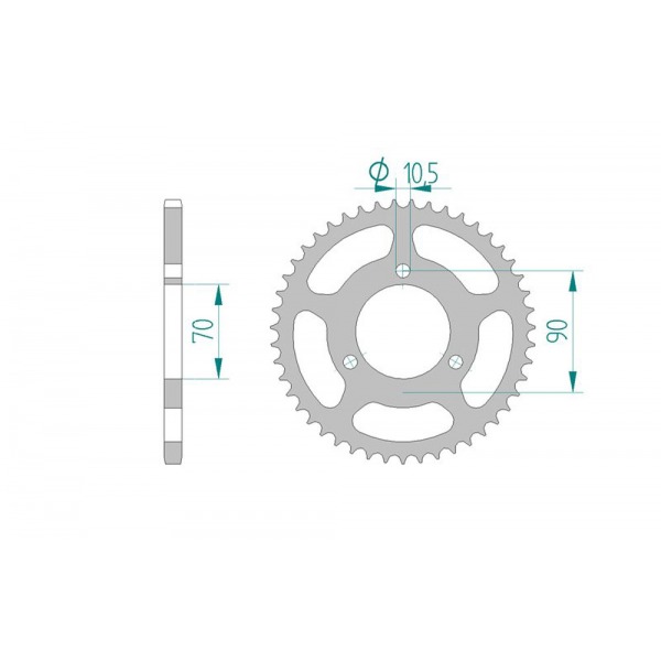 239-45 SPROCKET REAR (P)