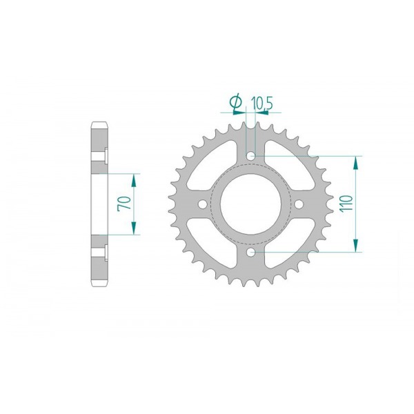 246-35 SPROCKET-REAR END OF LINE