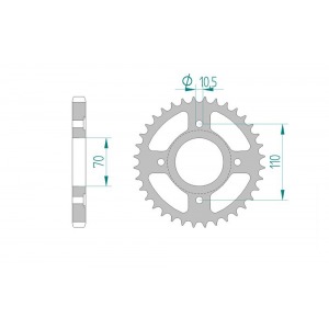 246-41 SPROCKET-REAR(P)