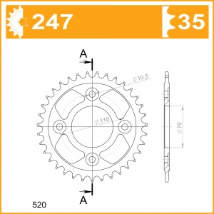 247-35 SPROCKET REAR