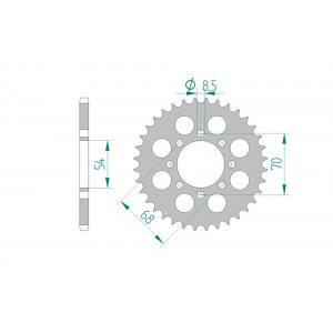 257-41 SPROCKET REAR (P)