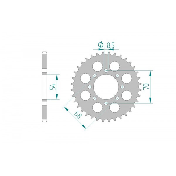 257-41 SPROCKET REAR (P)