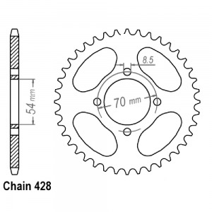 262-40 SPROCKET-REAR (P)