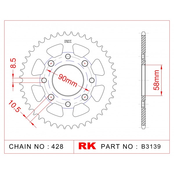 269-35 SPROCKET-REAR (P)