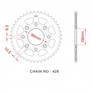 269-44 SPROCKET-REAR End of Line