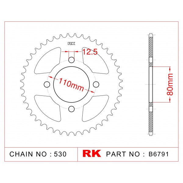 284-40 SPROCKET REAR