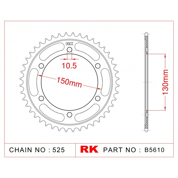 300-39 SPROCKET REAR(P)