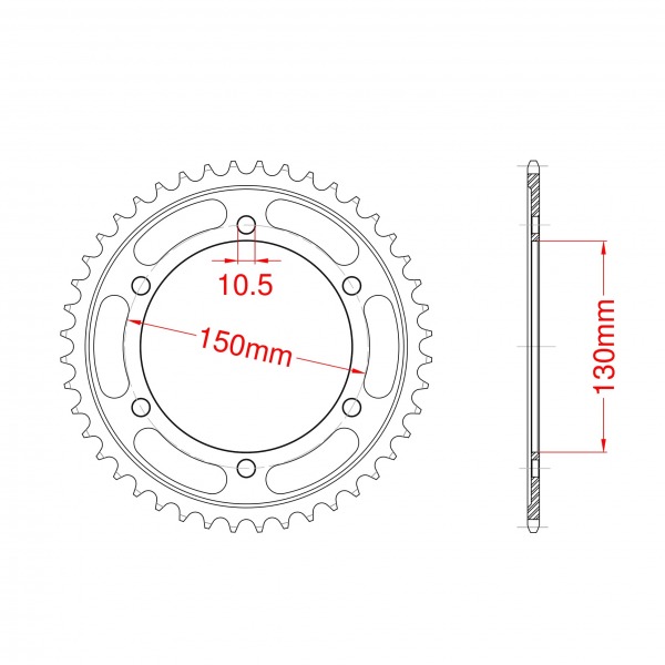 300-48 SPROCKET REAR (P)