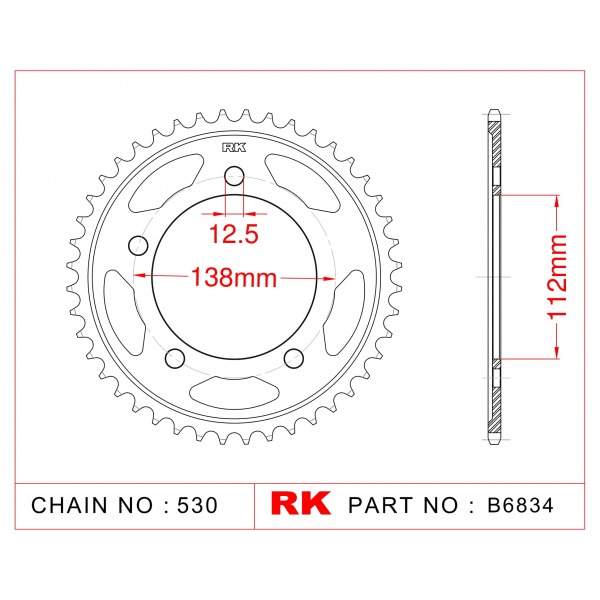 302-39 SPROCKET-REAR(P)