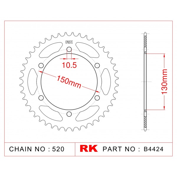 305-46 SPROCKET REAR (JT245/3)