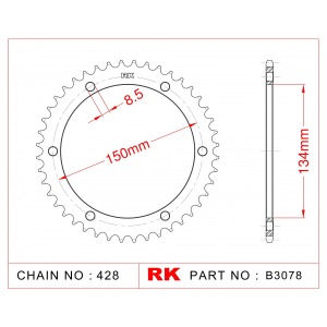 463-48 SPROCKET-REAR (P)