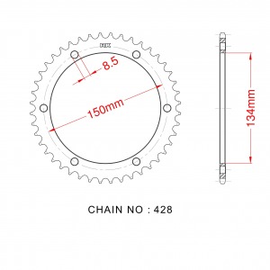 463-50 SPROCKET-REAR (P)