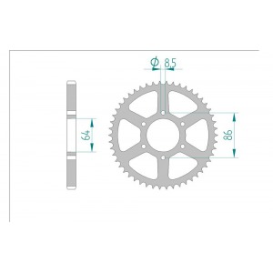 471-45 SPROCKET-REAR