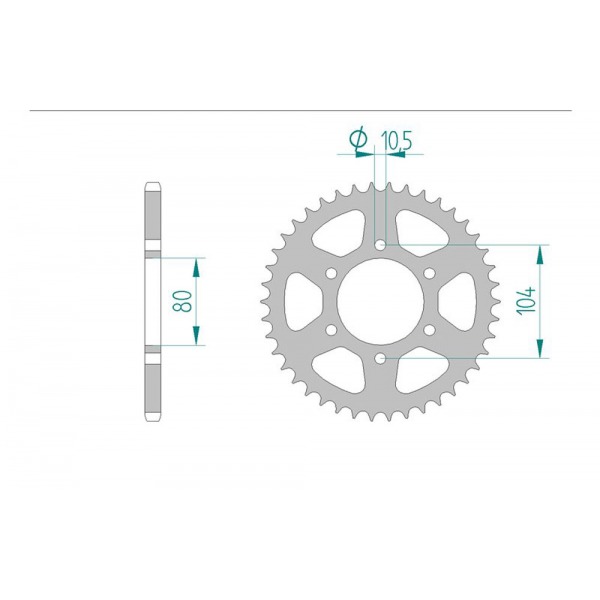 478-38 SPROCKET-REAR