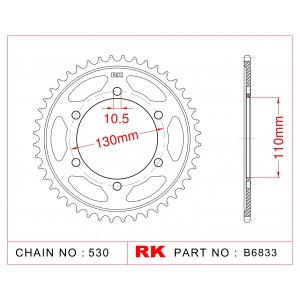 479-45 SPROCKET REAR (P)