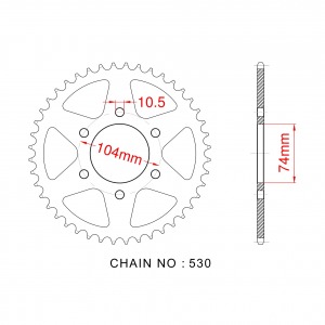 481-42 SPROCKET-REAR (P)