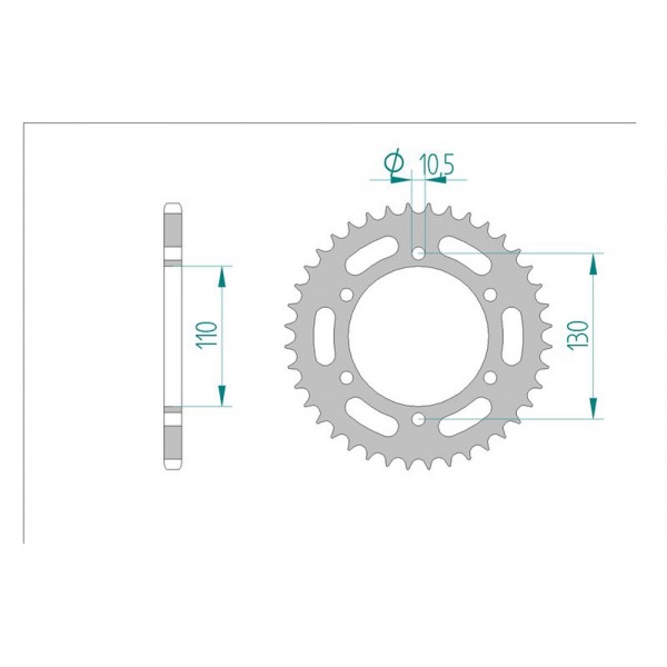 486-40 SPROCKET-REAR(JT1486)