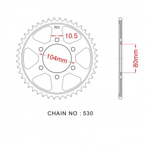 488-42 SPROCKET-REAR (P)