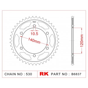 499-46 SPROCKET-REAR(P)