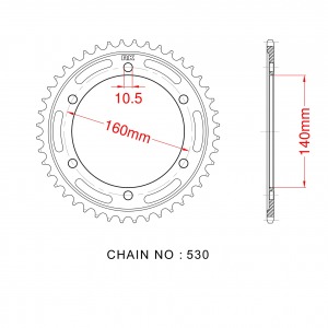 502-48 SPROCKET-REAR(P)
