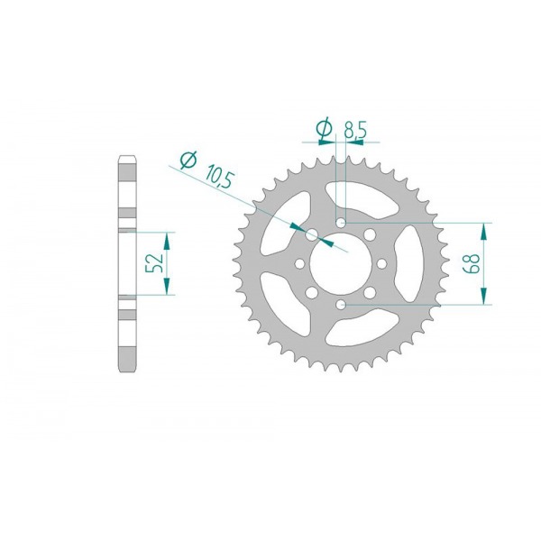 802-36 SPROCKET REAR