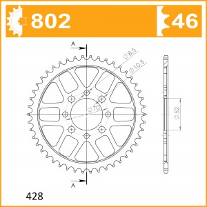 802-46 SPROCKET-REAR