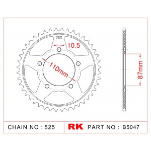 807-49 SPROCKET-REAR