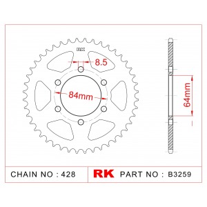 809-47 SPROCKET-REAR