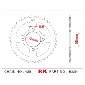 810-47 SPROCKET-REAR (P)