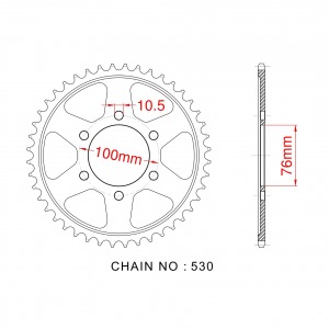 816-43 SPROCKET-REAR(P)