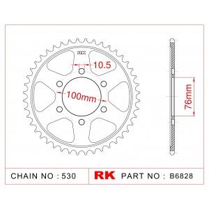 816-45 SPROCKET-REAR(P)