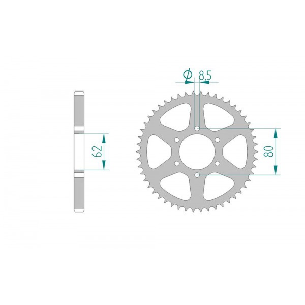 842-51 SPROCKET-REAR (1842)P)