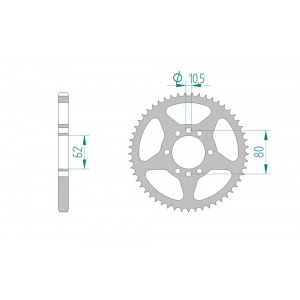 843-51 SPROCKET-REAR END OF LINE